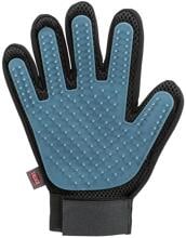 Trixie Fellpflege-Handschuh, Mesh-Material/TPR, 16x24cm, dunkelgrau/blau