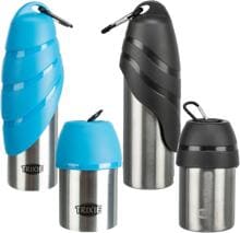 Stainless steel bottle with drinking bowl