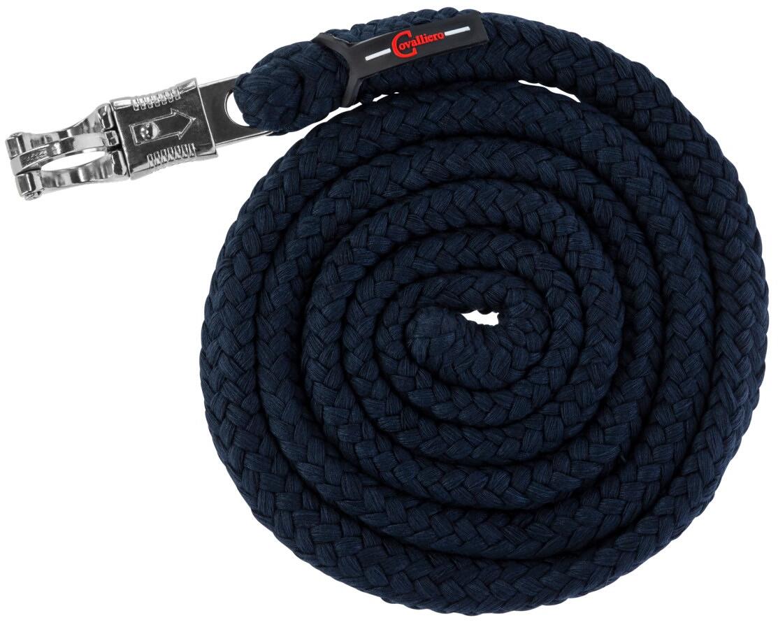 Covalliero ClassicSoft Führstrick, navy, Panikhaken