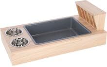 KERBL Pet Buddel- und Futterstation, 70x36x24cm