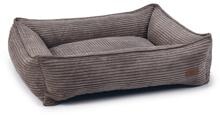 Designed By Lotte Ribbed basket, brown, 80x70x22cm