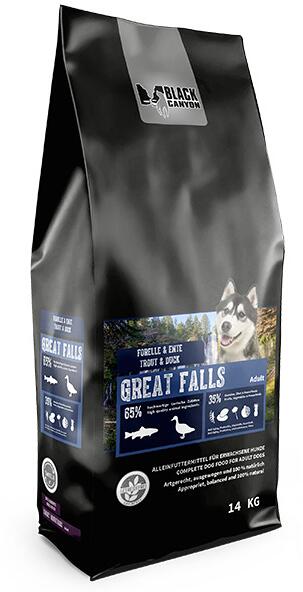 Black Canyon Great Falls Trockenfutter mit Forelle & Ente, 14kg