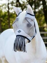 LeMieux fly mask, fringed, navy, XS