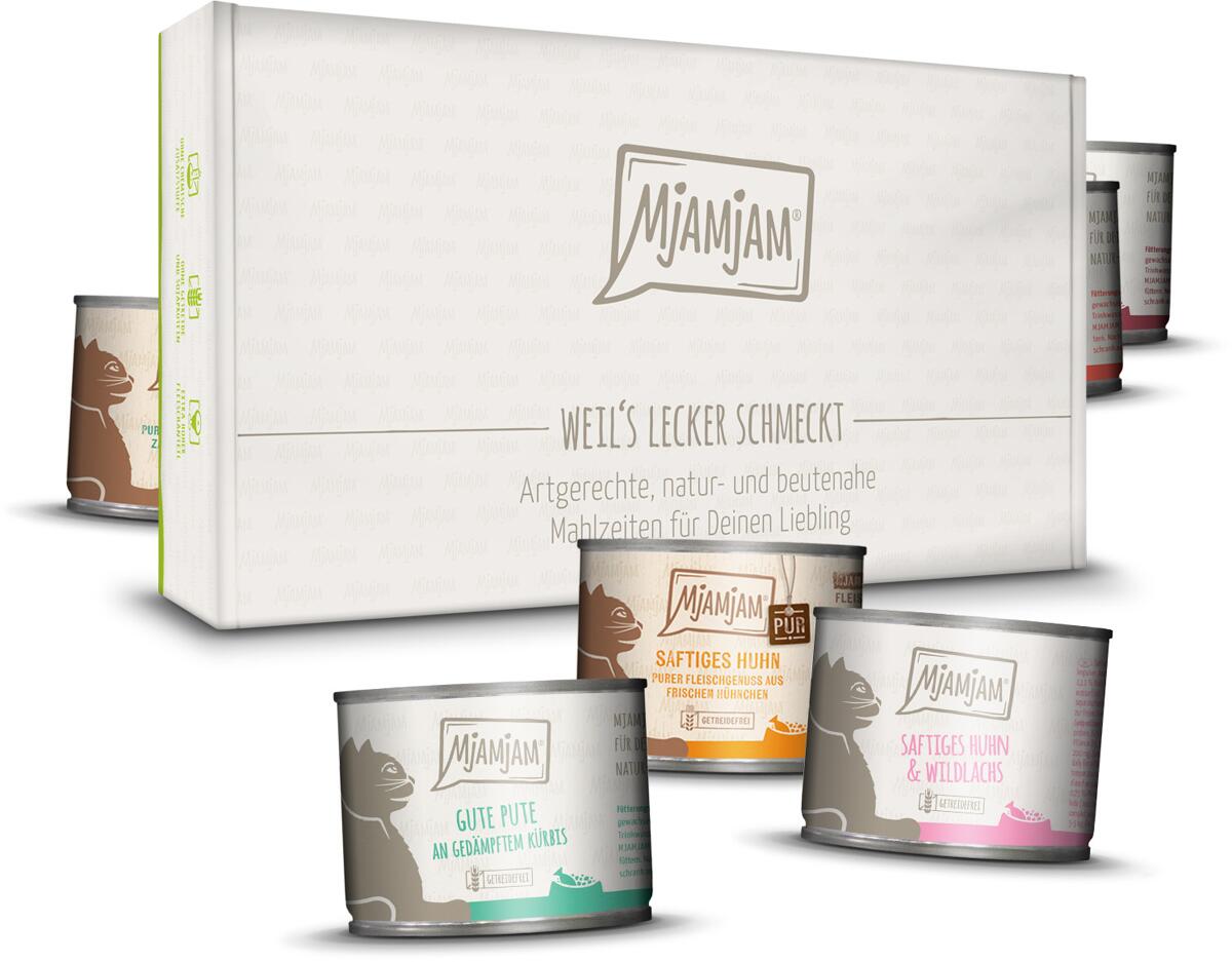 Mjamjam Lecker Box Katzenfutter, 12x200g