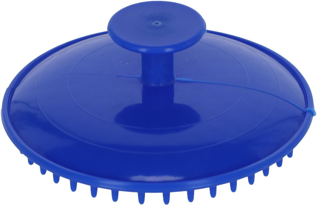Kerbl Gumminoppenstriegel, blau