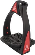 Staffe Acavallo Flexia, taglia unica, nero/rosso