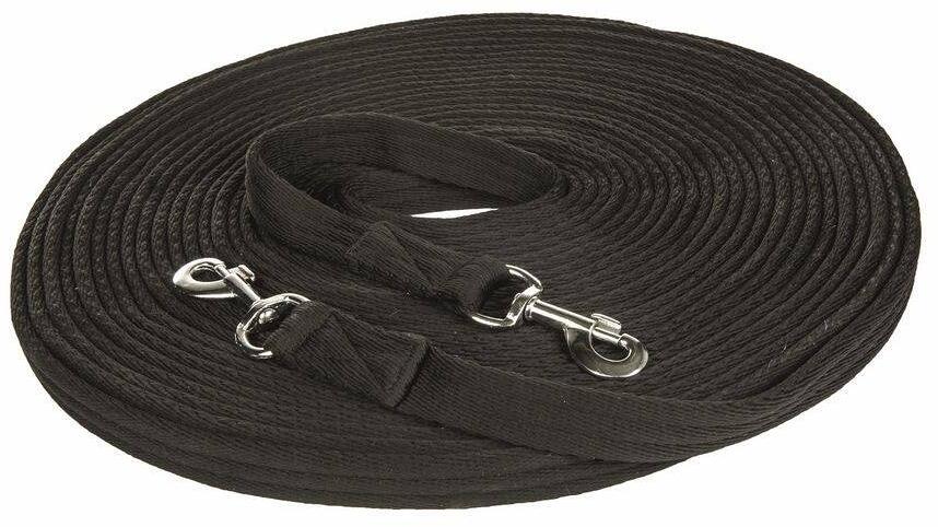 HKM Soft Doppellonge, 18m, schwarz