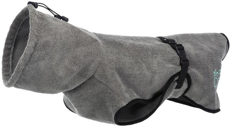 Trixie Frottee Bademantel | grau | für Hunde | XL