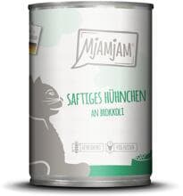 Mjamjam Katzenfutter mit Huhn & Brokkoli