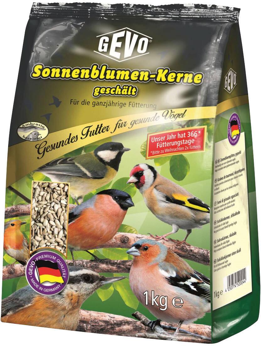 GEVO Sonnenblumenkerne Vogelfutter, geschält, 1kg
