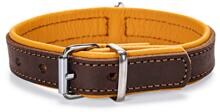 Karlie Rondo leather dog collar, cognac, 37 x 2.2 cm