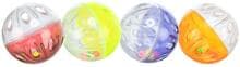 Palline sonaglio Trixie, plastica, colori assortiti, ø4,5 cm, 4 pezzi
