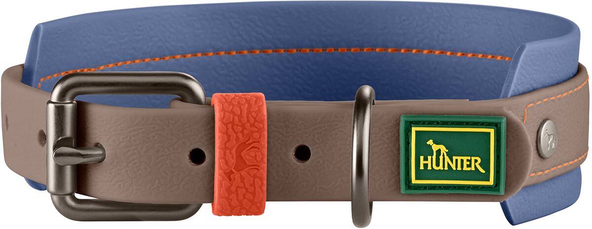 HUNTER Havanna Halsband, Kunststoff, taupe/rauchblau, 60