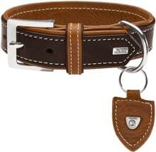 Collare HUNTER Tara, marrone scuro/cognac, taglia S-M, 50 cm