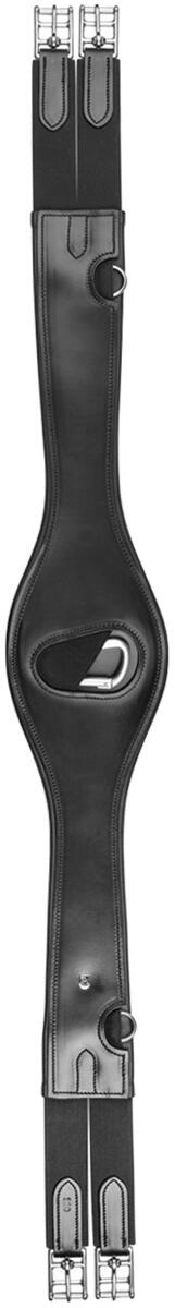 Waldhausen Ledersattelgurt, schwarz, 120cm