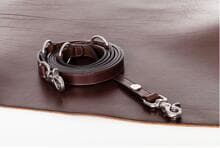 Mealson Ecoskin LeasH Hundeleine, 210x2cm, Mokka/Metal