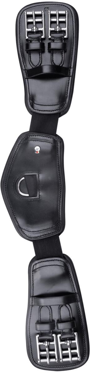 Waldhausen Elastik Lederkurzgurt, schwarz, 55cm