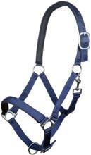 Cavezza HKM Stars, fodera morbida, blu scuro, warmblood