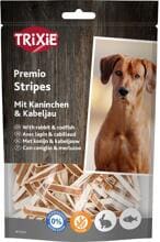 Trixie PREMIO Stripes mit Kaninchen & Kabeljau, 100g
