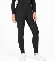 Pantaloni da equitazione ELT, riflettenti, neri, taglia 48
