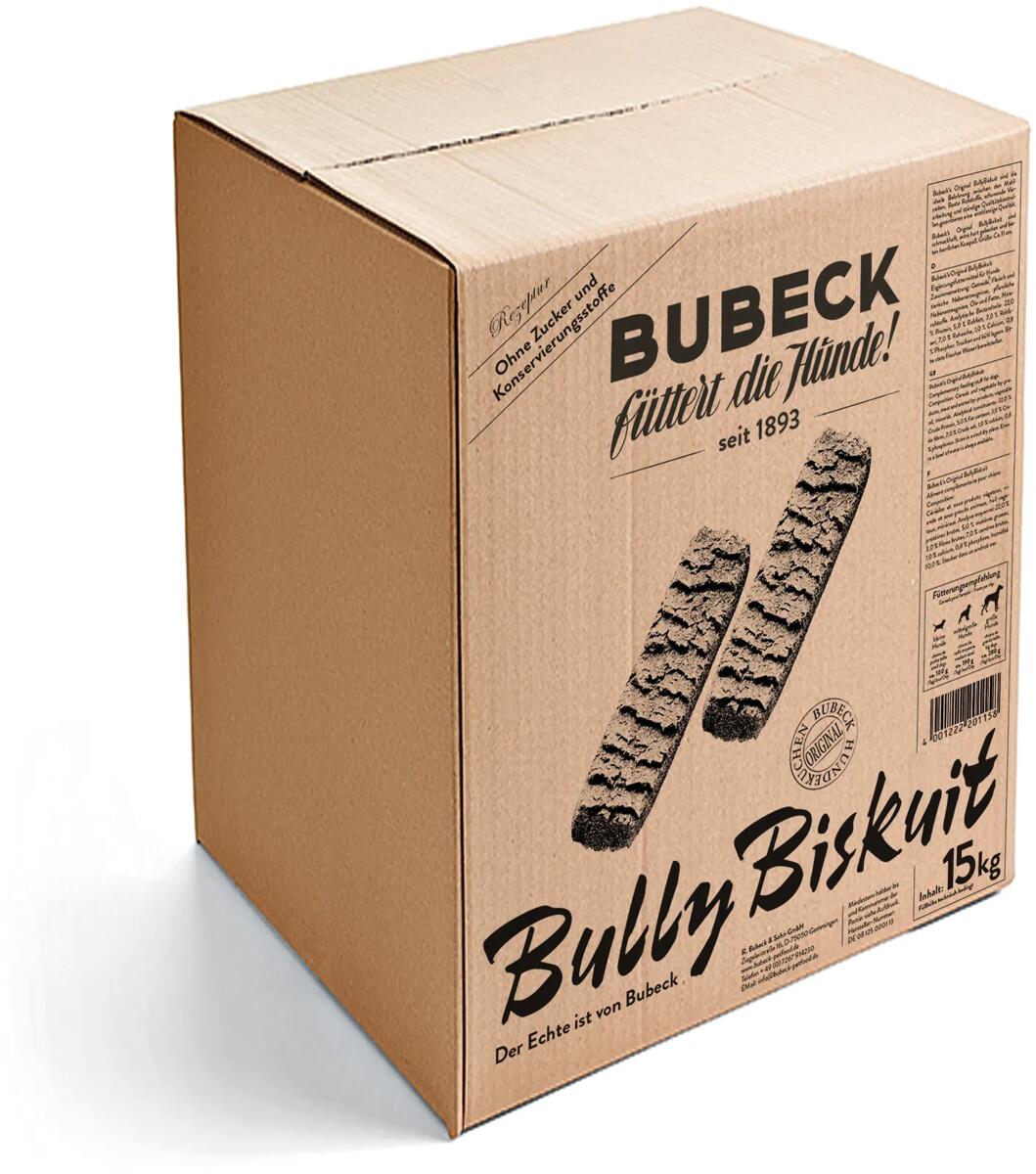 Bubeck Bully Biskuit Hundekuchen, 15kg