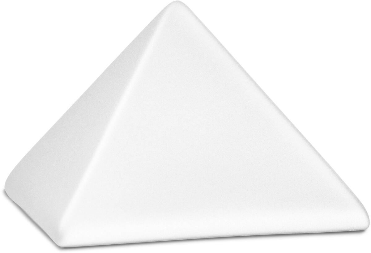 Völsing Pyramide Tierurne, schlichte Eleganz, 1,5L, velvet weiß