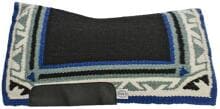Sottosella western "Contour Star Show" di Pool, 34x36, nero/verde/blu