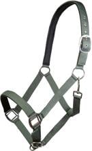 HKM Charming cavezza, fodera morbida, verde fumo, pony
