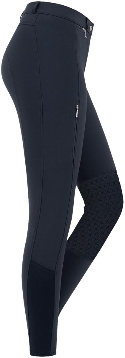 ELT Micro Knie Silikon Kinder Reithose, nachtblau, 140