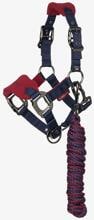 LeMieux Mini Vogue Halter and Lead Rope, burgundy, Super Mini
