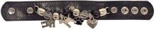 Bracciale di perline Happy House, stretto, 22x3cm, nero