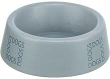 Ciotola per cani Trixie, ceramica, 0,4L/ø16cm, grigio/blu