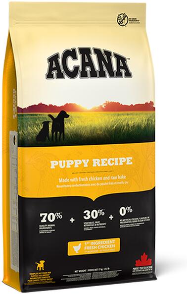 Acana Heritage Puppy & Junior Trockenfutter, getreidefrei, 11,4kg