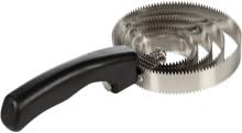 HKM 5-ring spring curry comb, black