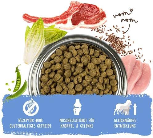 Bosch HPC Junior Trockenfutter mit Lamm & Reis, 15kg PetPoint Charly