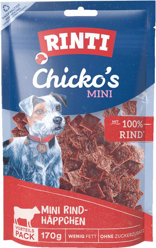 Rinti Chickos Mini Hundesnacks mit Rind, 170g