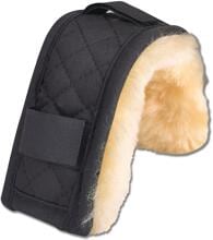 Waldhausen lambskin neck pad, 28cm, black/natural