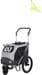 Trixie bicycle trailer, quick-fold function, grey