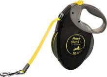flexi GIANT PROFESSIONAL Rollleine, schwarz/neongelb, L, 10m