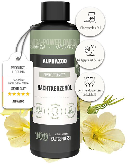 alphazoo Nachtkerzenöl für Hunde, 100ml