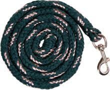HKM Rosegold Strick, Karabinerhaken, smaragdgrün, 180cm