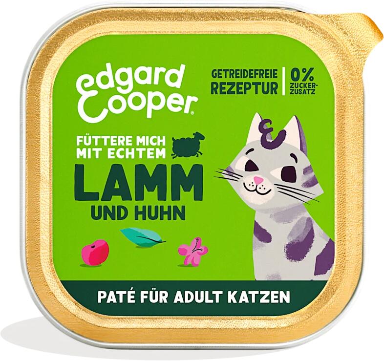 Edgard Cooper Paté Nassfutter, 16x85g, Lamm & Huhn