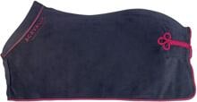 Coperta in pile Acavallo, 800 g, 165 cm, blu navy/bordeaux