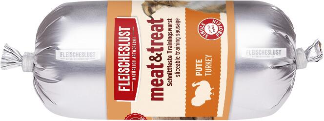 Fleischeslust meat & treat Trainingswurst, Pute, 15x200g