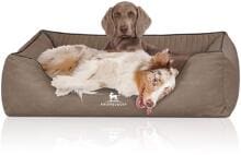 Letto ortopedico per cani Knuffelwuff Columbia, 105x75 cm, color pietra