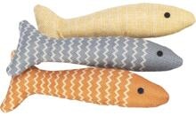 Pesce Trixie, tessuto, erba gatta, 20 cm