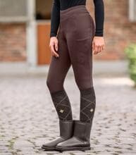 ELT Rica Thermo Teddy Reitleggings, mahagoni, 46