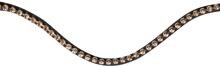 HKM Passion browband, brown/brown, warmblood