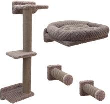 KERBL Pet Monte Alpi Kletterwand, 4-teilig, grau