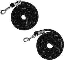 Covalliero Reflective lead rope, black/silver